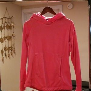 Florescent Pink Hooded Sweatshirt